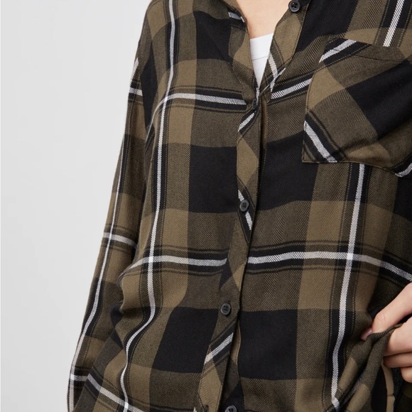 RAILS HUNTER shirt~ plaid button front blouse - Picture 9 of 10